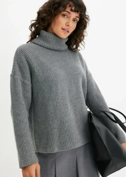 Mujer bonprix bonprix Jersey de cuello alto