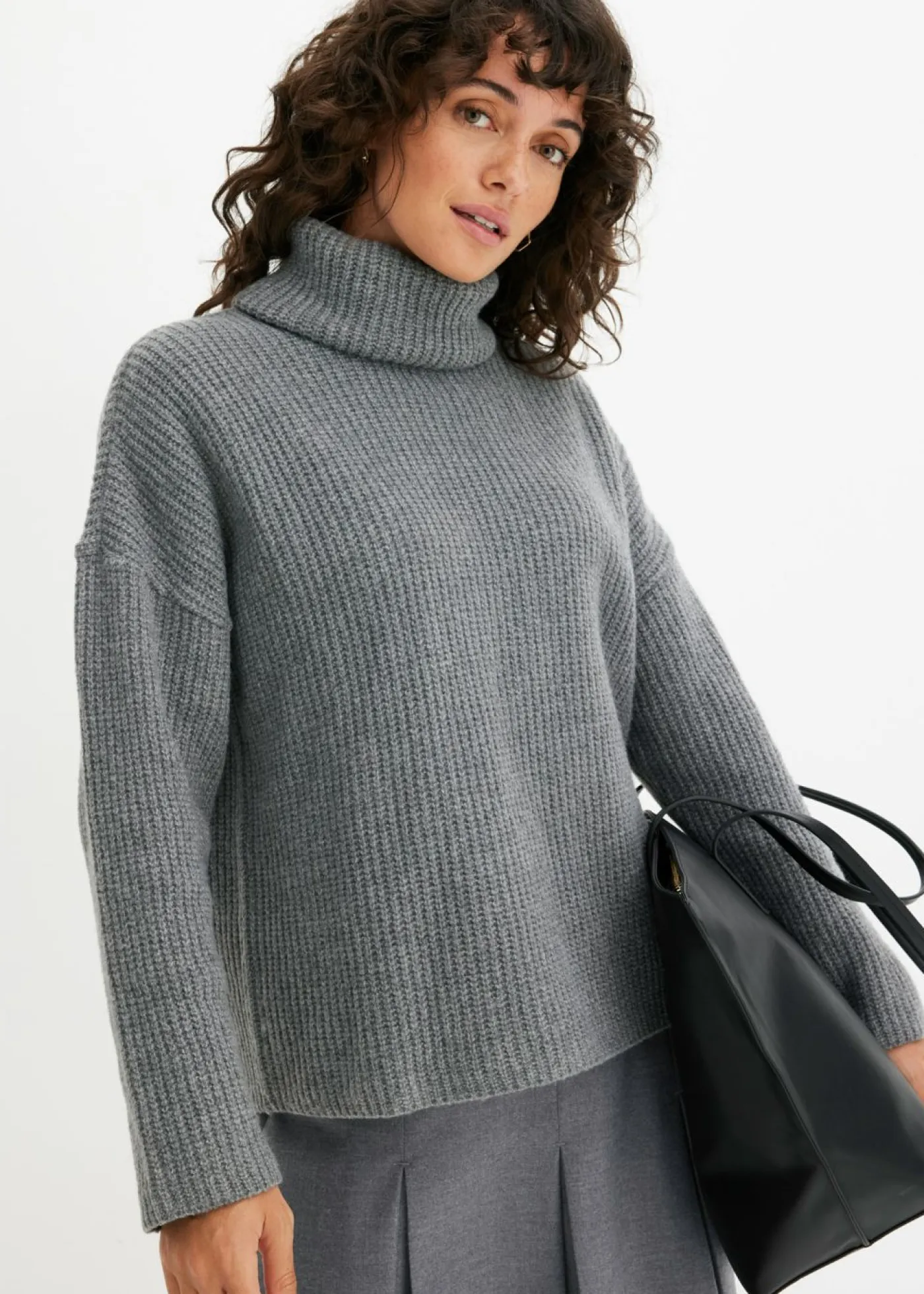 Mujer bonprix bonprix Jersey de cuello alto