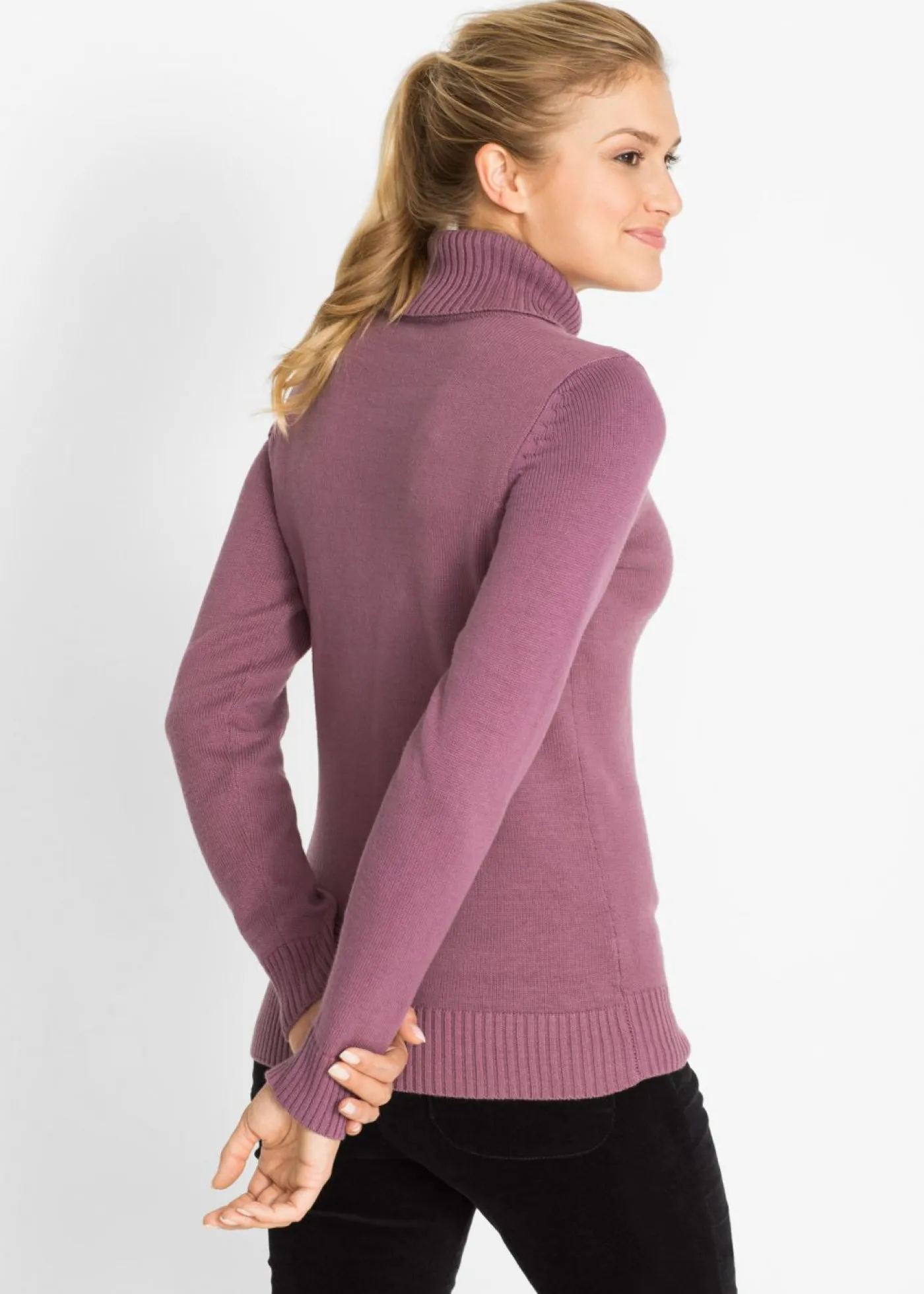 Mujer bonprix bonprix Jersey de cuello alto