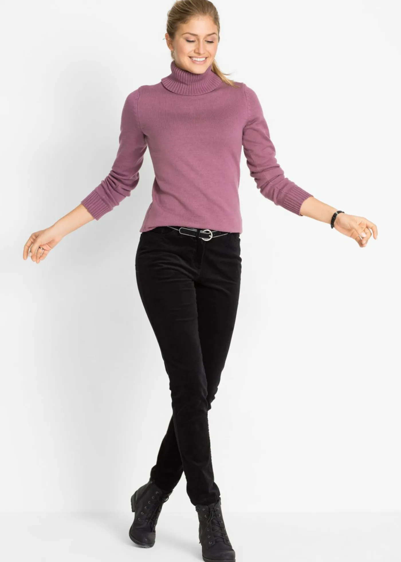 Mujer bonprix bonprix Jersey de cuello alto