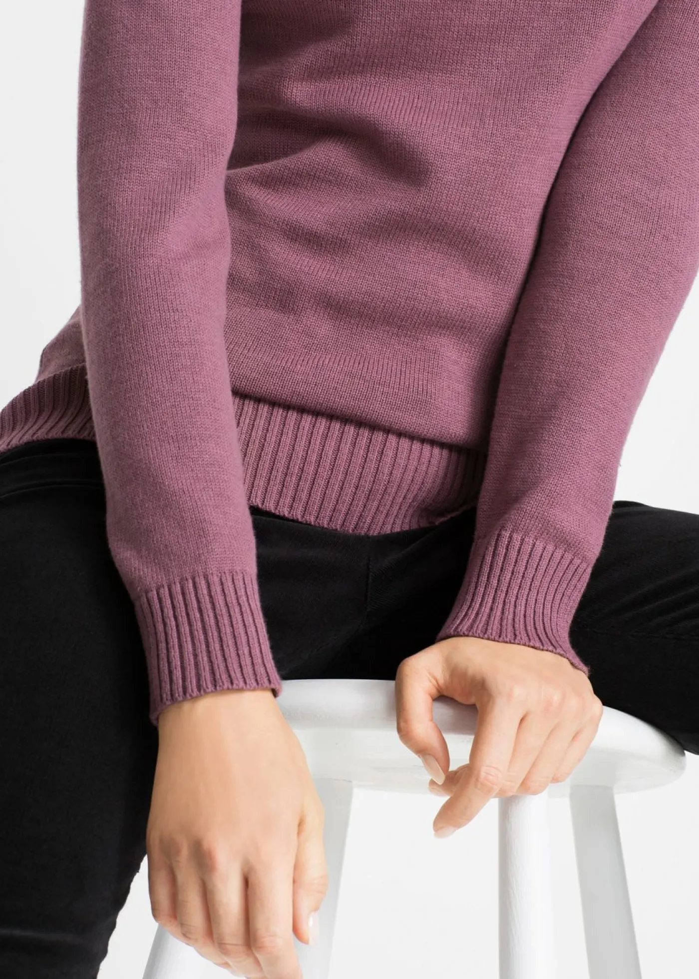 Mujer bonprix bonprix Jersey de cuello alto