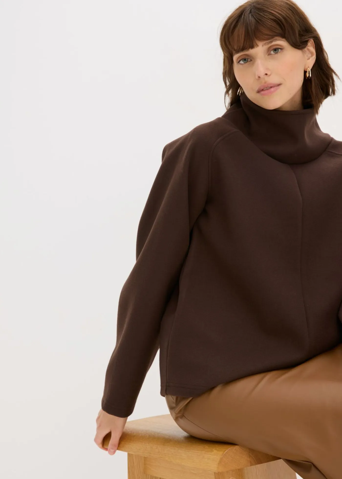 Mujer bonprix bonprix Jersey de cuello alto