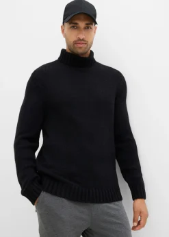 bonprix bonprix Jerséis Y Cárdigans>Jersey de cuello alto Negro