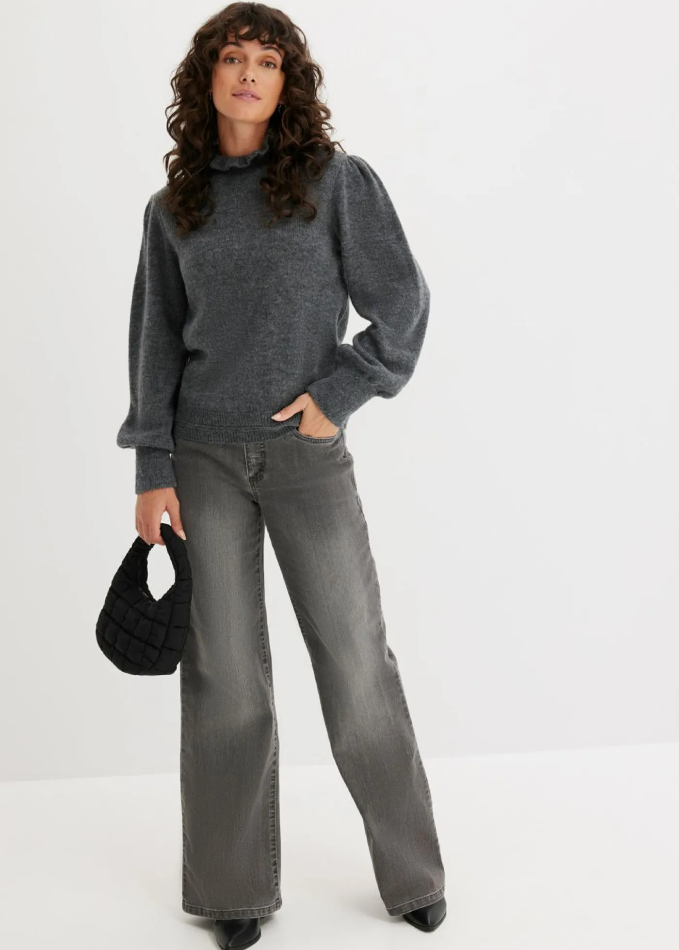 Mujer bonprix bonprix Jersey de cuello alto