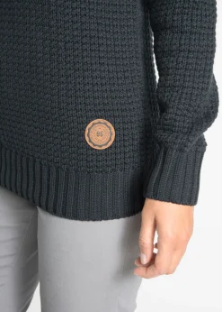 Mujer bonprix bonprix Jersey de cuello alto con cordones