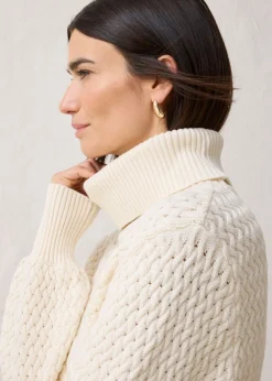 Mujer bonprix bonprix Jersey de cuello vuelto con lana merino