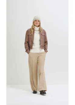 Mujer bonprix bonprix Jersey de cuello vuelto con lana merino