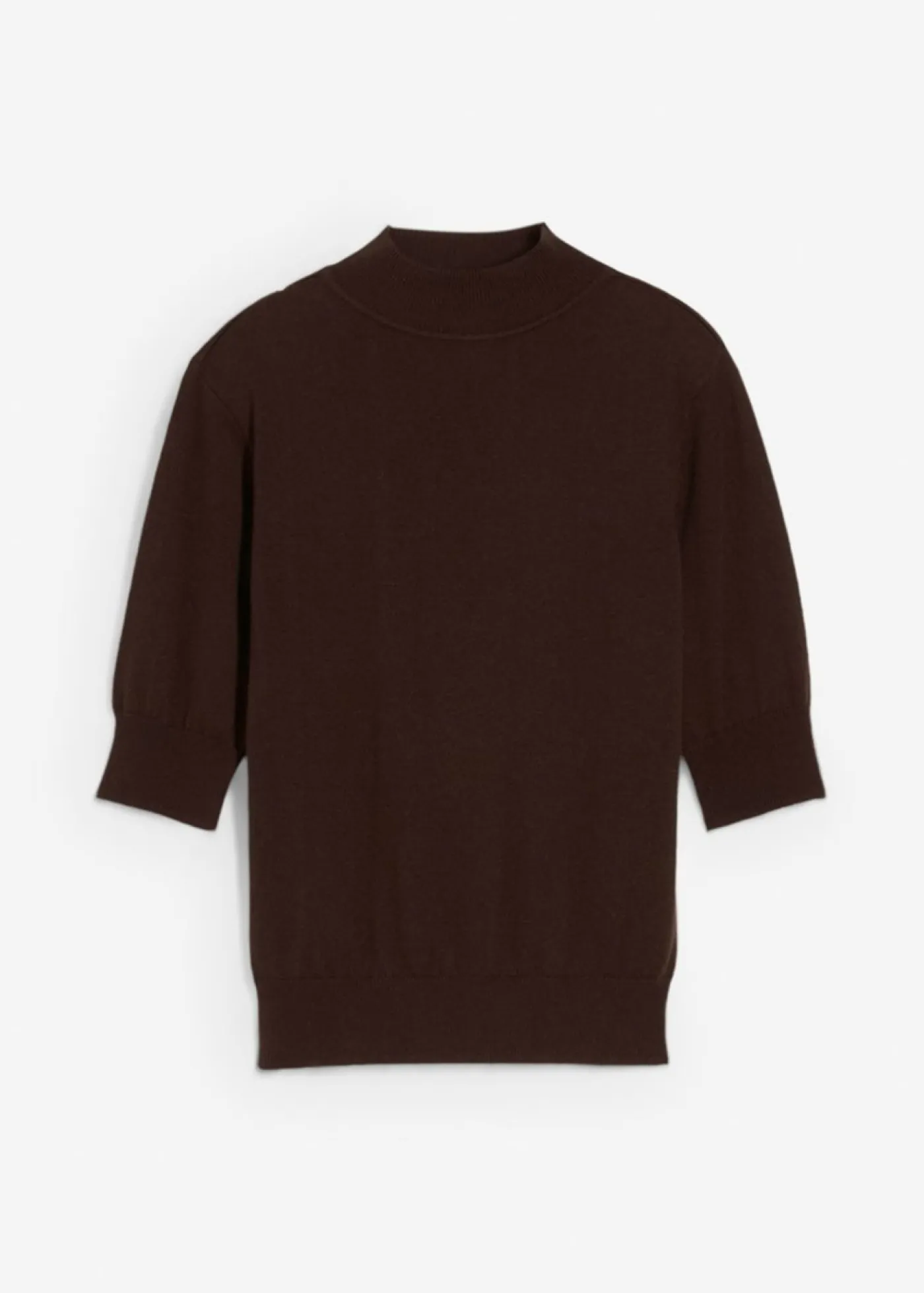 Mujer bonprix bonprix Jersey de cuello vuelto con mezcla de lana suave