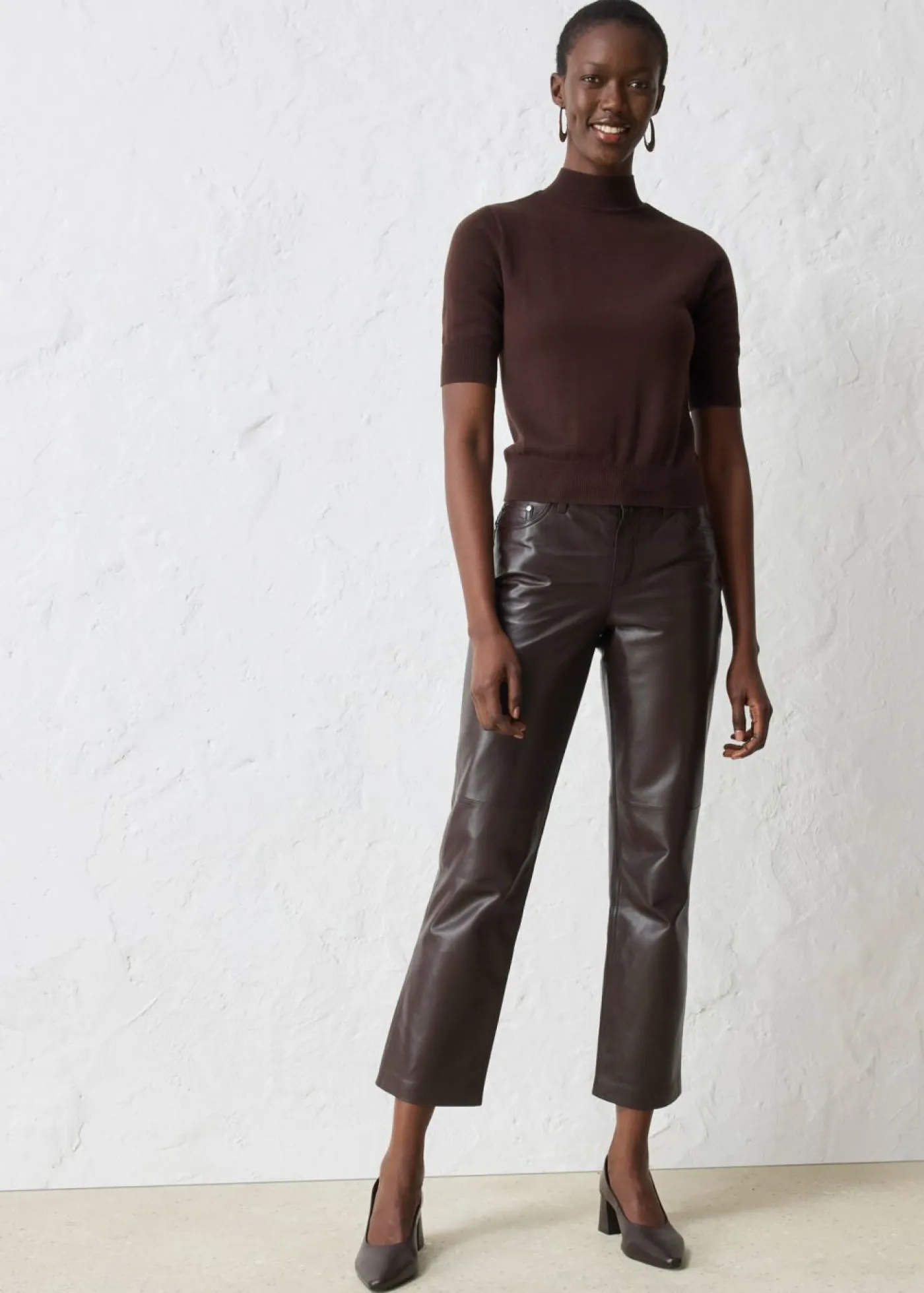 Mujer bonprix bonprix Jersey de cuello vuelto con mezcla de lana suave