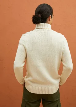 Hombre bonprix bonprix Jersey de cuello vuelto con patrón trenzado