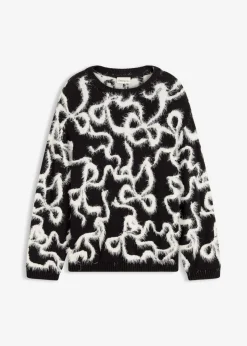 Mujer bonprix bonprix Jersey de jacquard de suave mezcla de viscosa