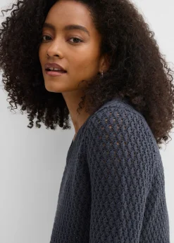 Mujer bonprix bonprix Jersey de mezcla de algodón