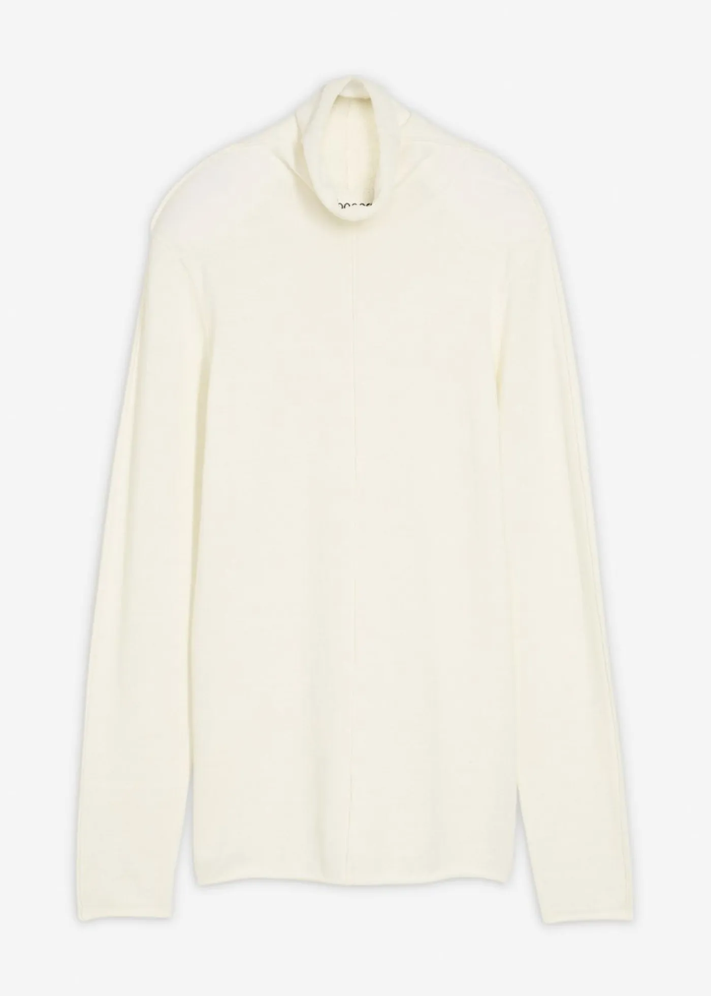 bonprix bonprix Esenciales|Jerséis>Jersey de mezcla de cachemir suave con cuello vuelto Blanco lana