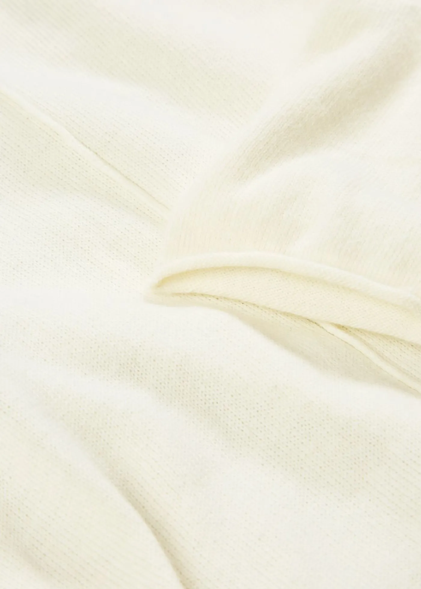 bonprix bonprix Esenciales|Jerséis>Jersey de mezcla de cachemir suave con cuello vuelto Blanco lana