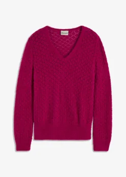 Mujer bonprix bonprix Jersey de punto ajour con hilo suave