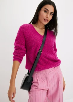 Mujer bonprix bonprix Jersey de punto ajour con hilo suave