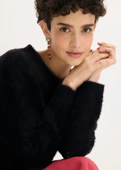 Mujer bonprix bonprix Jersey de punto ajour con hilo suave