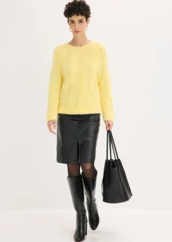 Mujer bonprix bonprix Jersey de punto ajour con hilo suave