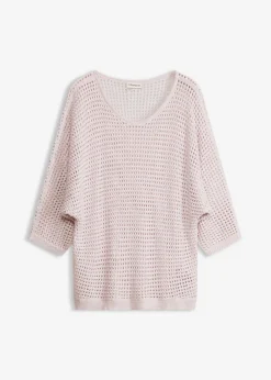 Mujer bonprix bonprix Jersey de punto ajour de mezcla de viscosa