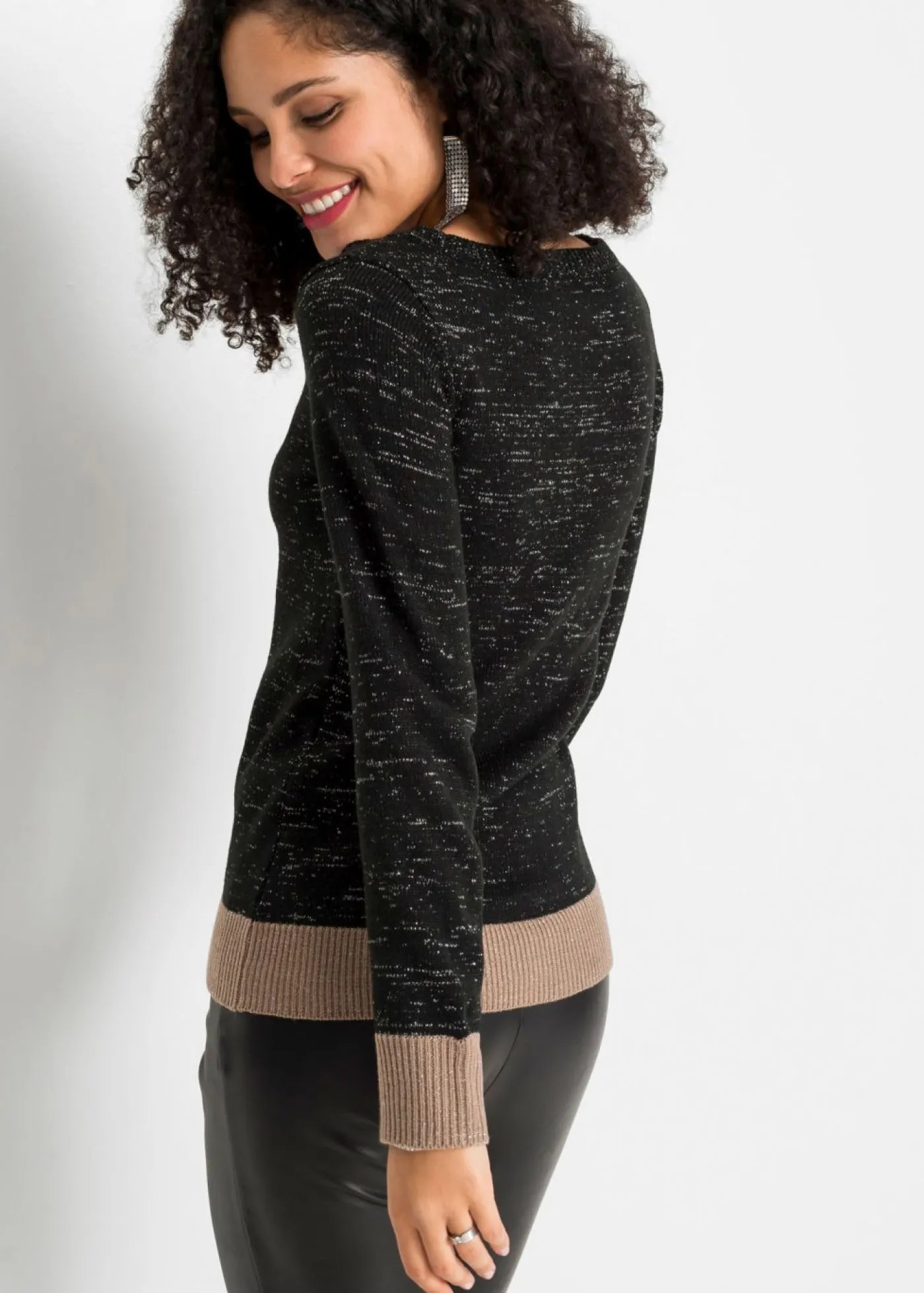 Mujer bonprix bonprix Jersey de punto brillante