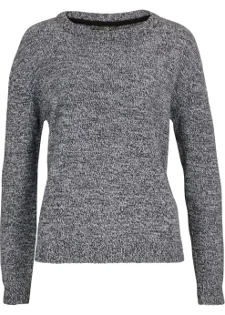 Mujer bonprix bonprix Jersey de punto con cuello redondo jaspeado