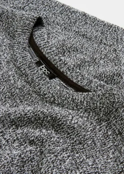 Mujer bonprix bonprix Jersey de punto con cuello redondo jaspeado