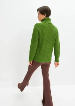 Mujer bonprix bonprix Jersey de punto con cuello vuelto