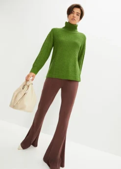 Mujer bonprix bonprix Jersey de punto con cuello vuelto