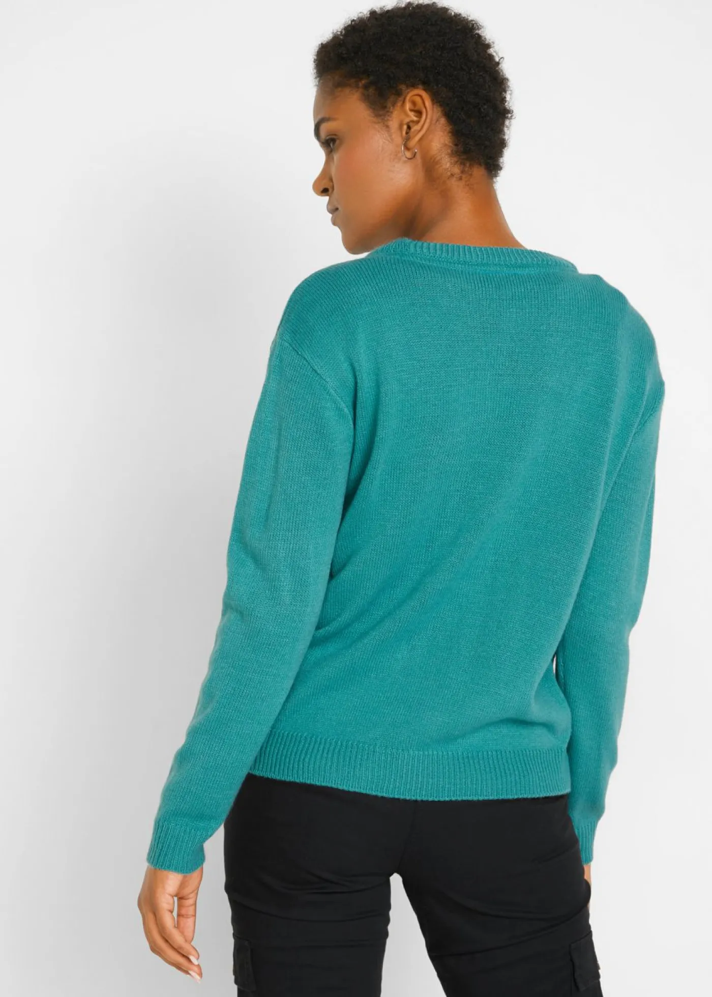 Mujer bonprix bonprix Jersey de punto con cuello redondo