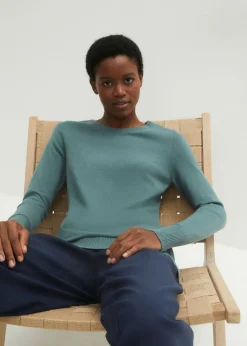 bonprix bonprix Básicos|Jerséis>Jersey de punto fino Verde grisáceo