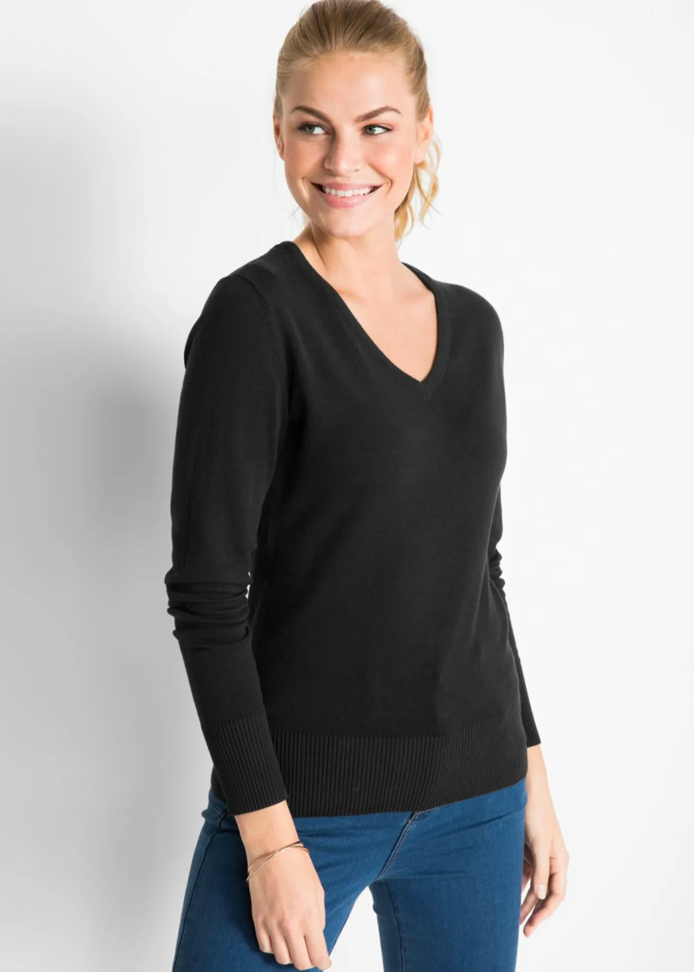 Mujer bonprix bonprix Jersey de punto fino