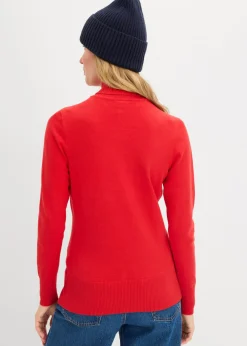 Mujer bonprix bonprix Jersey de punto fino con cuello alto