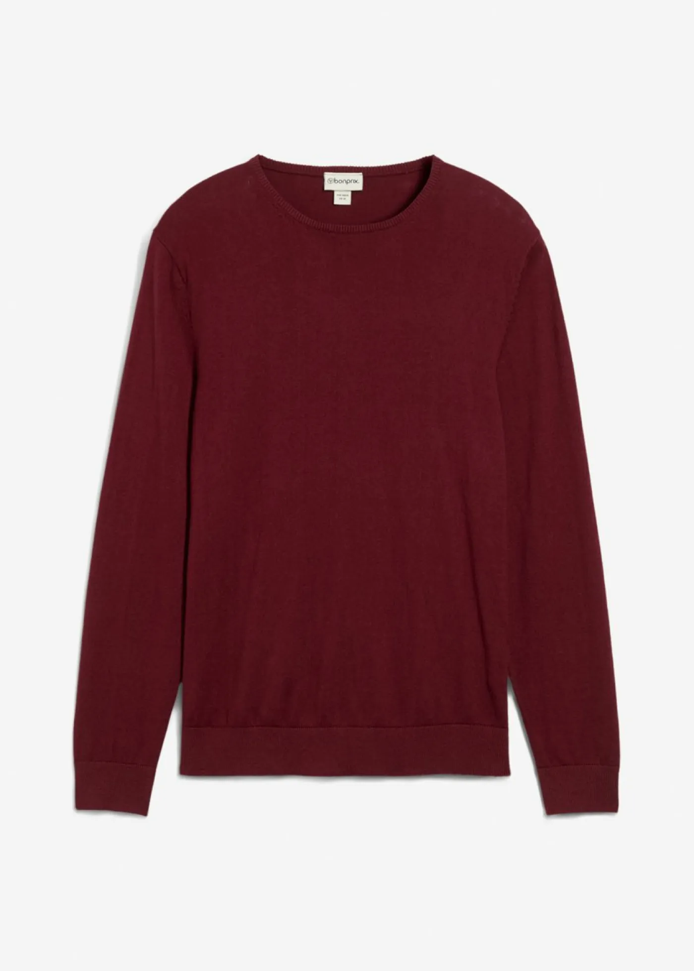 bonprix bonprix Básicos En Rebajas|Jerséis Y Cárdigans>Jersey de punto fino con lana merina de calidad mora oscuro