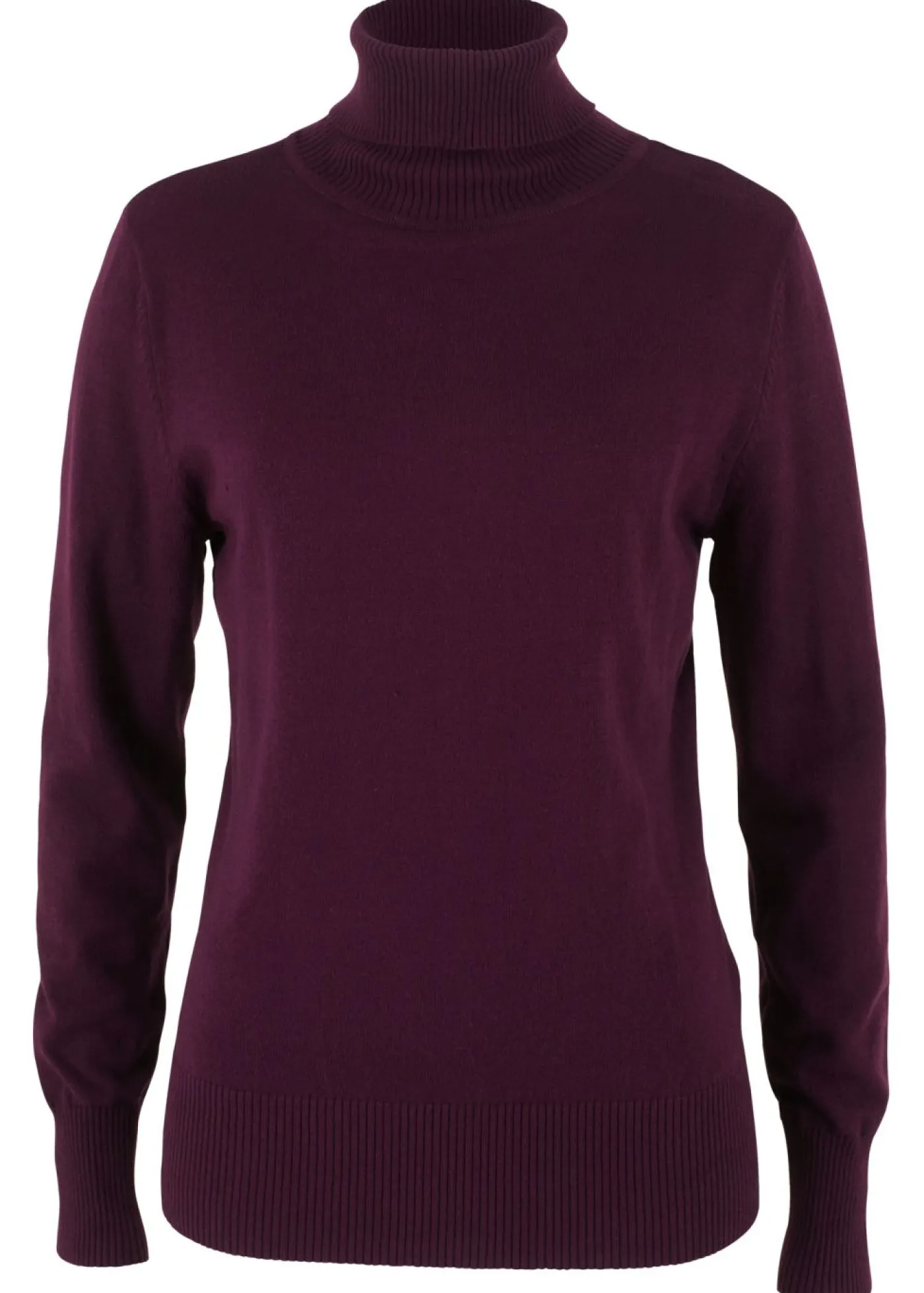 Mujer bonprix bonprix Jersey de punto fino con cuello alto