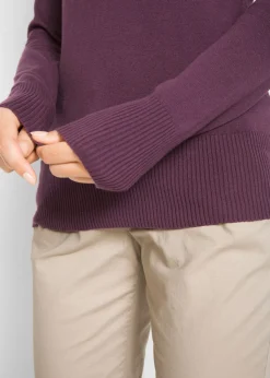 Mujer bonprix bonprix Jersey de punto fino con cuello alto