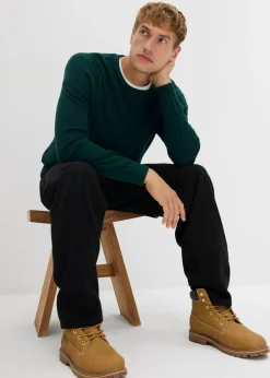 Hombre bonprix bonprix Jersey de punto fino con lana merina de calidad