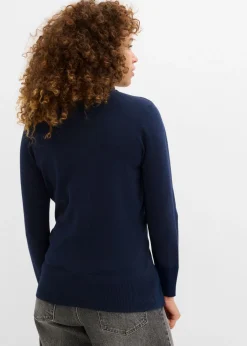 Mujer bonprix bonprix Jersey de punto fino con cuello alto