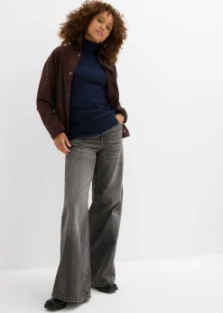 Mujer bonprix bonprix Jersey de punto fino con cuello alto