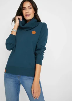 Mujer bonprix bonprix Jersey de punto fino con cuello ancho