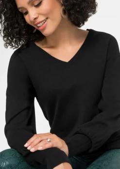 Mujer bonprix bonprix Jersey de punto fino con viscosa sostenible