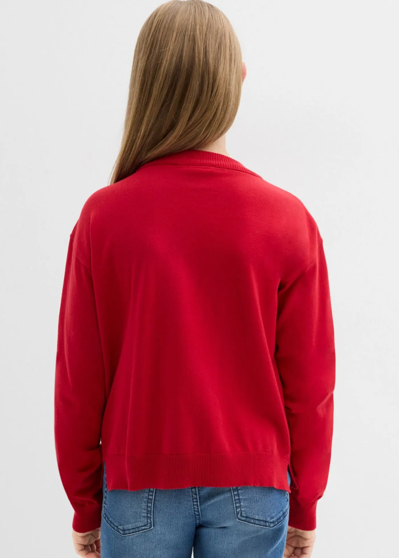 Niños bonprix bonprix Jersey de punto fino con detalles de lazos