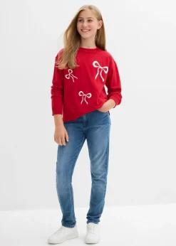 Niños bonprix bonprix Jersey de punto fino con detalles de lazos