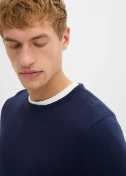 Hombre bonprix bonprix Jersey de punto fino con lana merina de calidad