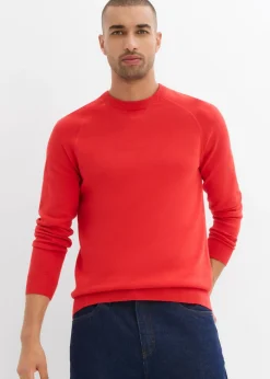 bonprix bonprix Básicos En Rebajas|Jerséis Y Cárdigans>Jersey de punto fino de algodón puro (2 unidades) azul marino+fresa