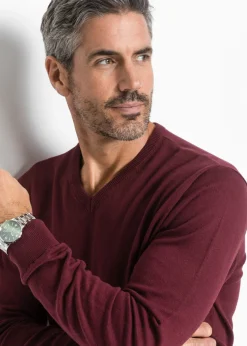 Hombre bonprix bonprix Jersey de punto fino de mezcla de algodón suave