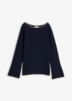 Mujer bonprix bonprix Jersey de punto fino de mezcla de algodón