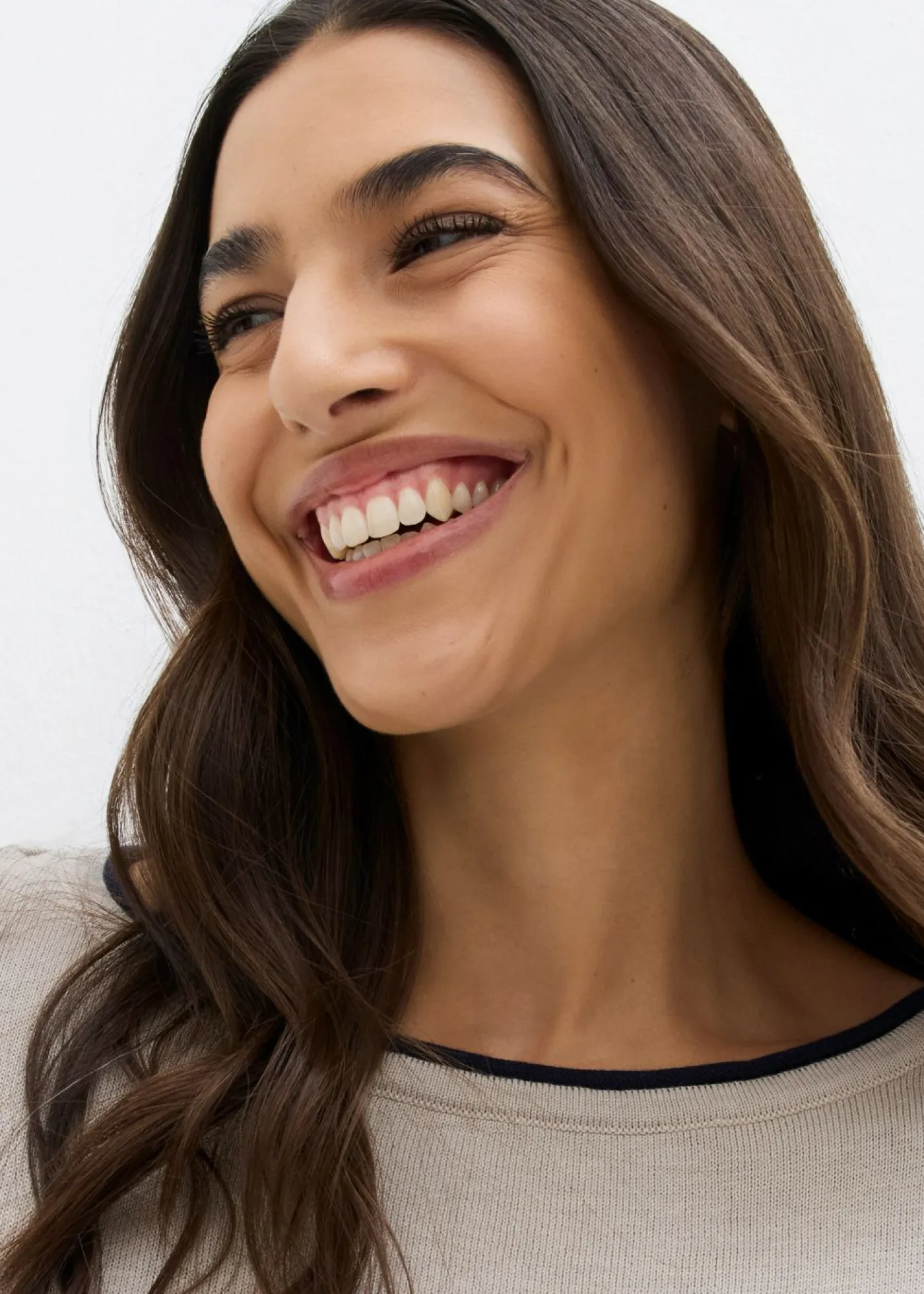 Mujer bonprix bonprix Jersey de punto fino de mezcla de algodón