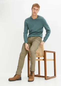 Hombre bonprix bonprix Jersey de punto fino de mezcla de algodón suave