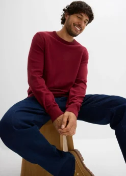 Hombre bonprix bonprix Jersey de punto fino de suave mezcla de algodón