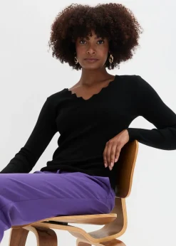 Mujer bonprix bonprix Jersey de punto fino de una suave mezcla de viscosa